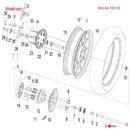 Eje rueda trasera M14X1.5X292 (RKG150 / LEONCINO250 / TNT25 / TRK251)