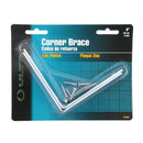 (Par) Escuadras de esquina de 90 grados galvanizadas de 4" x 7/8"