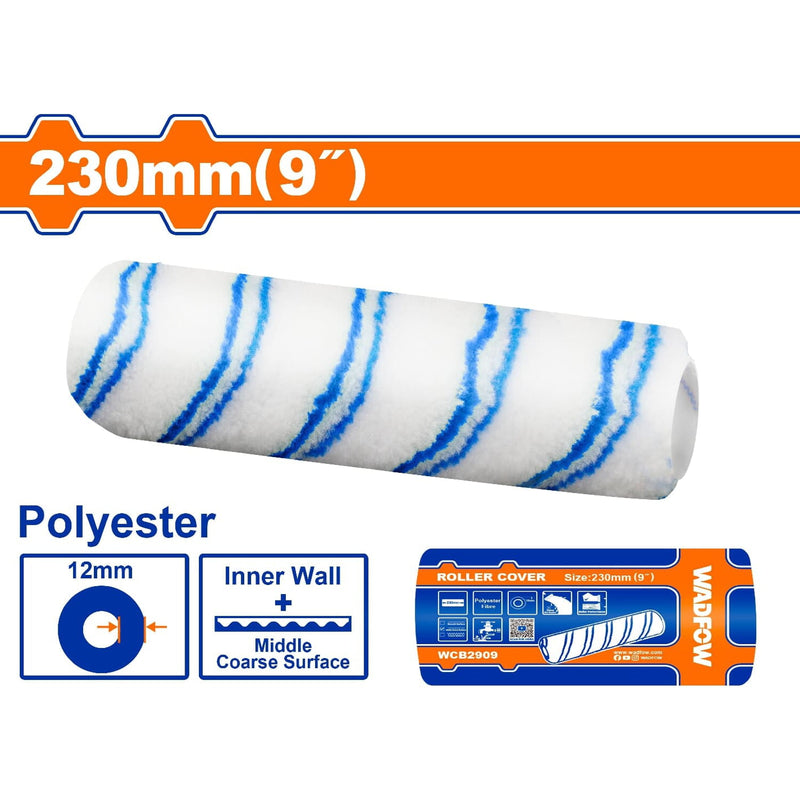 Repuesto rodillo de pintar 9" Paredes internas. Altura de la fibra: 12mm.