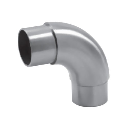 Codo de 90. Para tubo de 1 1/2". Satinado Acero Inoxidable 304.
