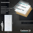 Panel Decorativo Mármol PVC  1.22m x 2.80m x 3mm Cuarzo Blanco (Línea económica)