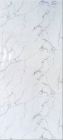 Panel Decorativo Mármol PVC  1.22m x 2.80m x 3mm Cuarzo Blanco (Línea económica)