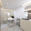 Panel Decorativo Mármol PVC  1.22m x 2.80m x 3mm Cuarzo Blanco (Línea económica)