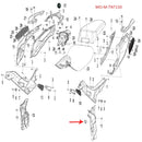 Covertor decorativo del pedal izquierdo (TNT150)