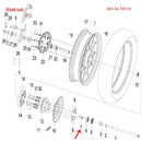 Funda del eje de rueda trasera (TNT135 / RKG150 / TNT150 / TNT25 / LEONCINO250 / TRK251)