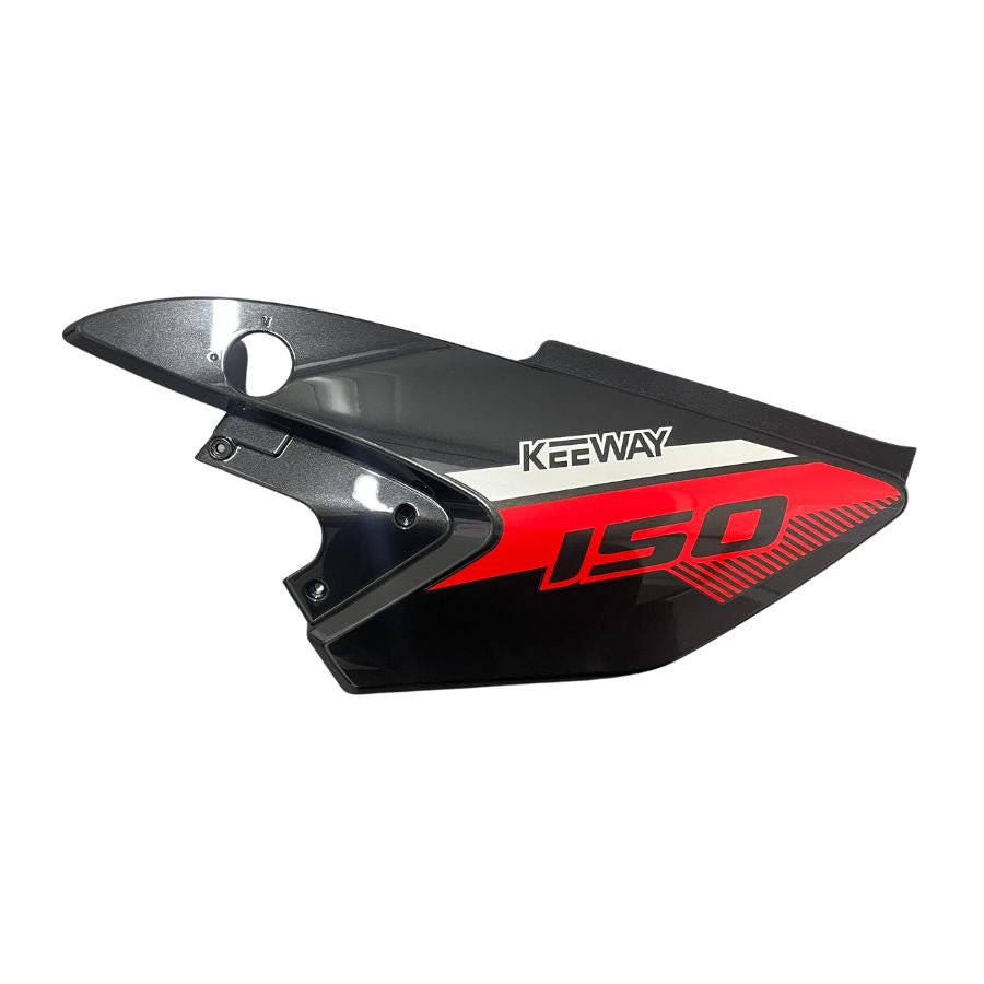 Covertor lateral izquierdo negro con calcomanias (RKG150)