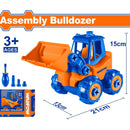 Juguete Retro Excavadora para Niños. Desmontable. Edades de 3 años+. Incluye accesorios.