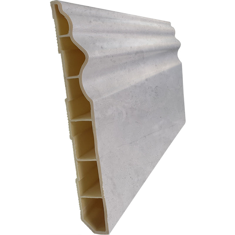 Zócalo PVC para piso SPC Beige Stone 90 x 2900 mm