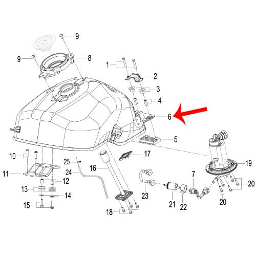 Tanque de combustible (TRK502X)