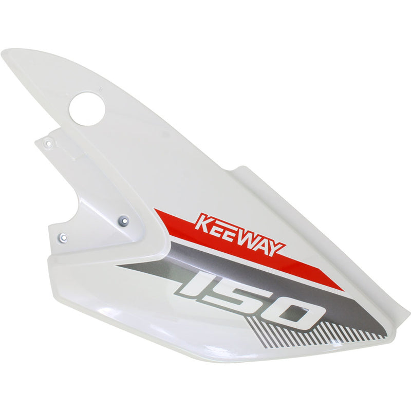 Covertor lateral izquierdo blanco con calcomanias (RKG150)