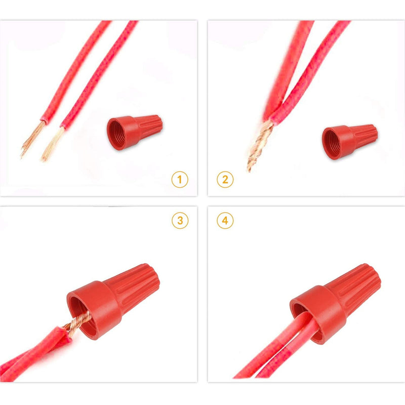 Conectores surtidos para cables electricos. Material plastico (20 piezas)