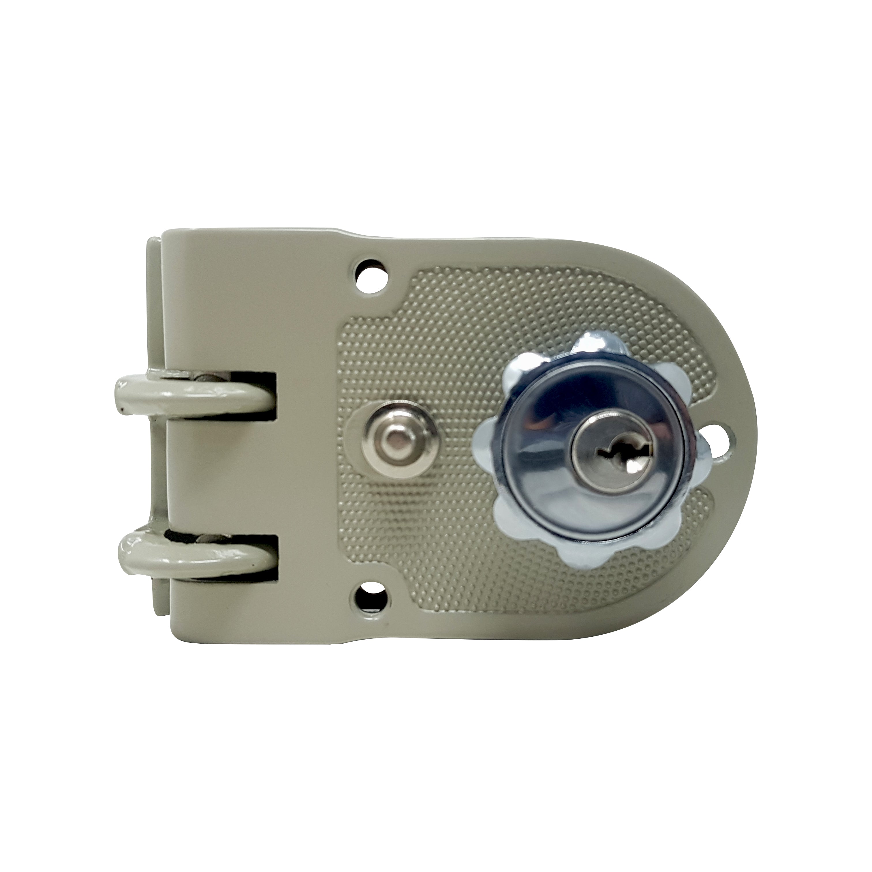 Cerradura de sobreponer garra tigre puerta metalica para lado izquierdo. No Soldable.
