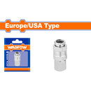 Acoplador de aire hembra tipo Europeo/Americano. 1/4" conectores