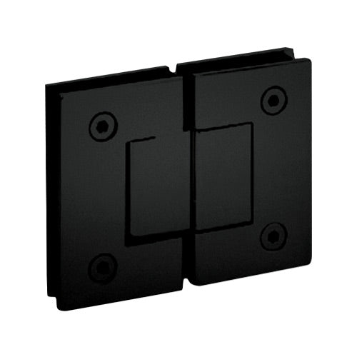 Bisagra de baño vidrio-vidrio 180 grados color negra. Bronce alta calidad.