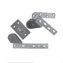 Juego de bisagras pivotantes Izquierda para puertas de aluminio, madera, hierro. Acabado satinado