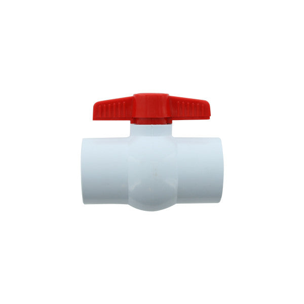 Válvula lisa de bola PVC de 1/2"