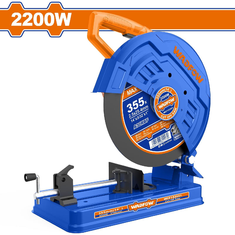 Tronzadora 2200W 110-120V~50/60Hz. Velocidad sin carga: 3700rpm. Cortadora de tubos