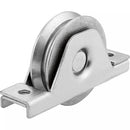 Rueda empotrable 4". 1 rolinera. 350KG.