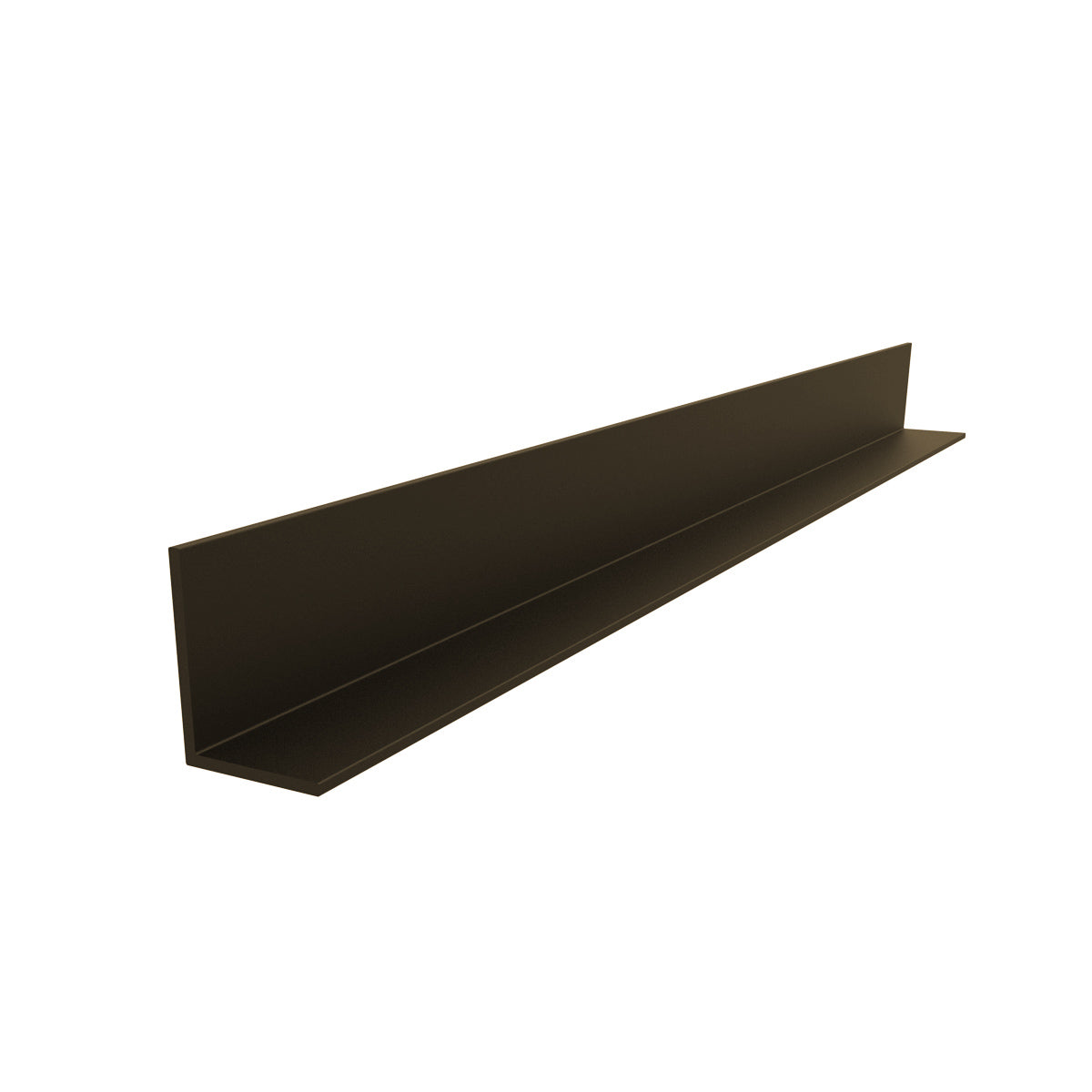 AR-14 Angulo forma L de 1" x 3/4"  Espesor 1.5 mm. Largo 5.85 mts. Acabado Anodizado Bronce 15