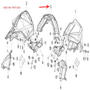 Covertor central del tanque negro con calcomanias (TNT150)
