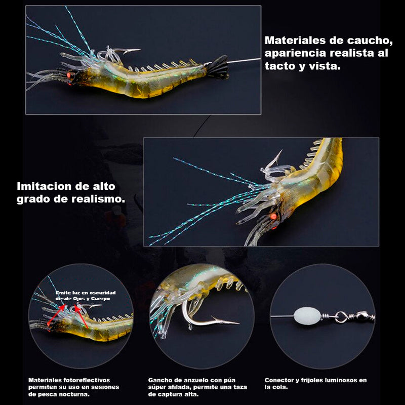 Señuelo camarón realista 9cm / 7g