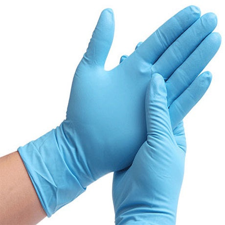 Guantes desechables de nitrilo, talla L. Caja de 100 unidades