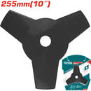 Cuchilla de corte desmalezadora 255 mm (10") 3 dientes