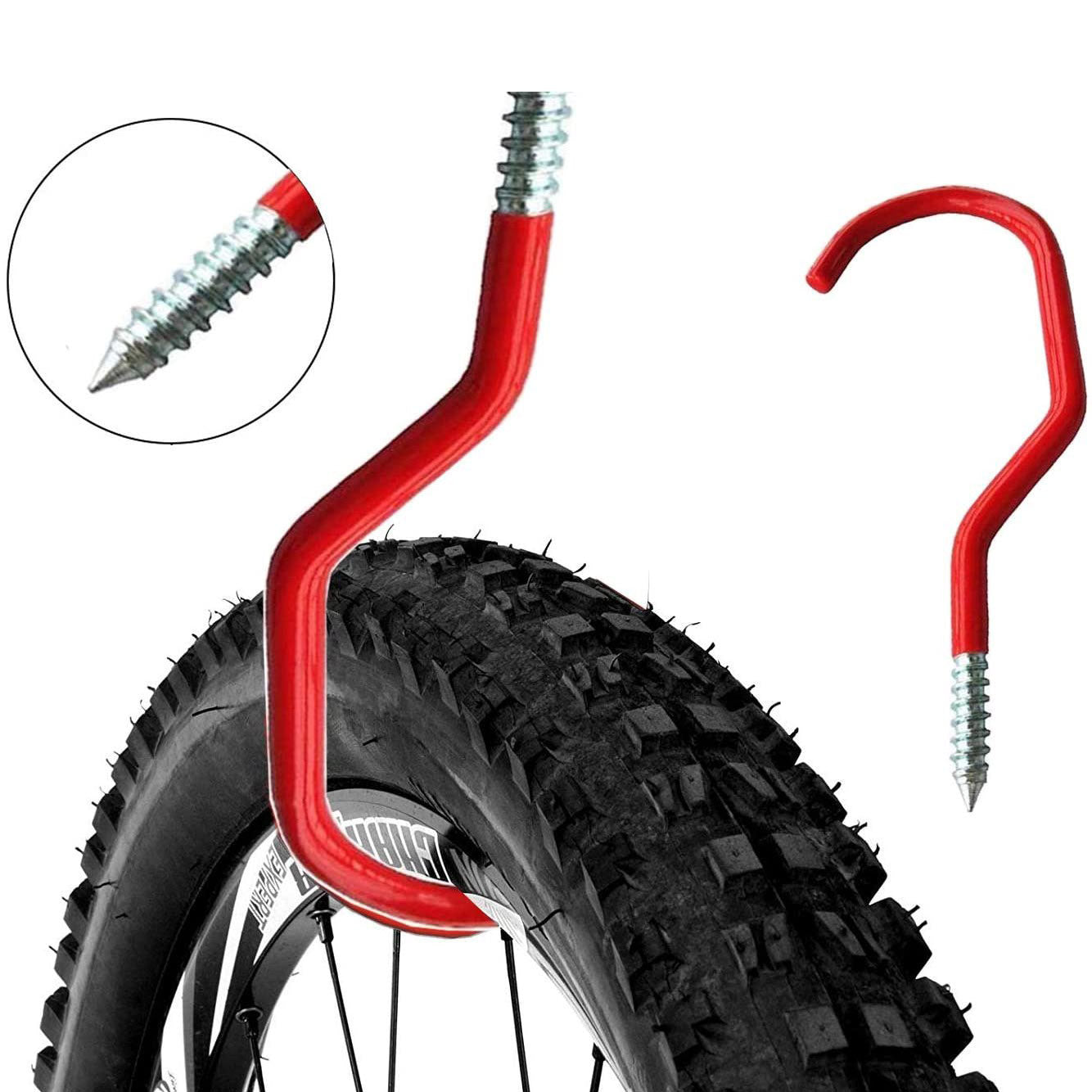 (Par) Ganchos de soporte de 6" x 2-3/4" para bicicletas