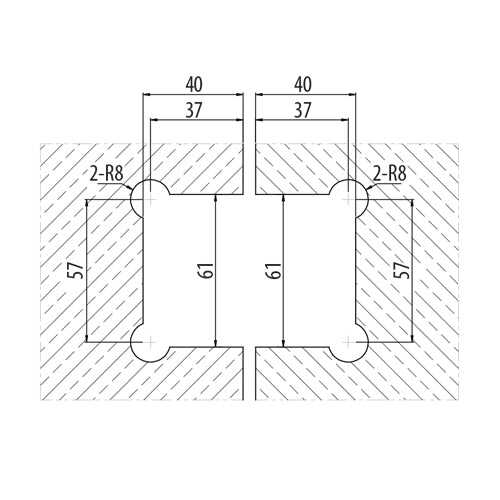 Bisagra de ducha 180 grados Aleacion ZAMAC. Economica Acabado Brillante. Vida util 2-3 años