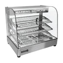 Vitrina caliente de lujo vidrio curvo 660*450*590mm 110V/60Hz 1.5KW 30kg(1 año)