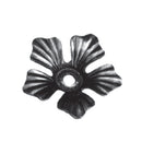 Flor artística de hierro forjado Diámetro Ø 88 mm; 2mm de espesor, 17 mm de Alto.