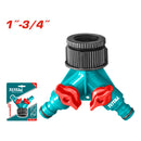 Conector tipo Y 1" de dos vías 1-3/4”. De ABS y PP.