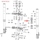 Guia superior del rodamiento superior (TNT150) (CODIGO NUEVO MO-REP-43001G130001)