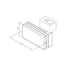 Pivote Techo Sistema Plegable. Satinado para vidrios 10-12 mm