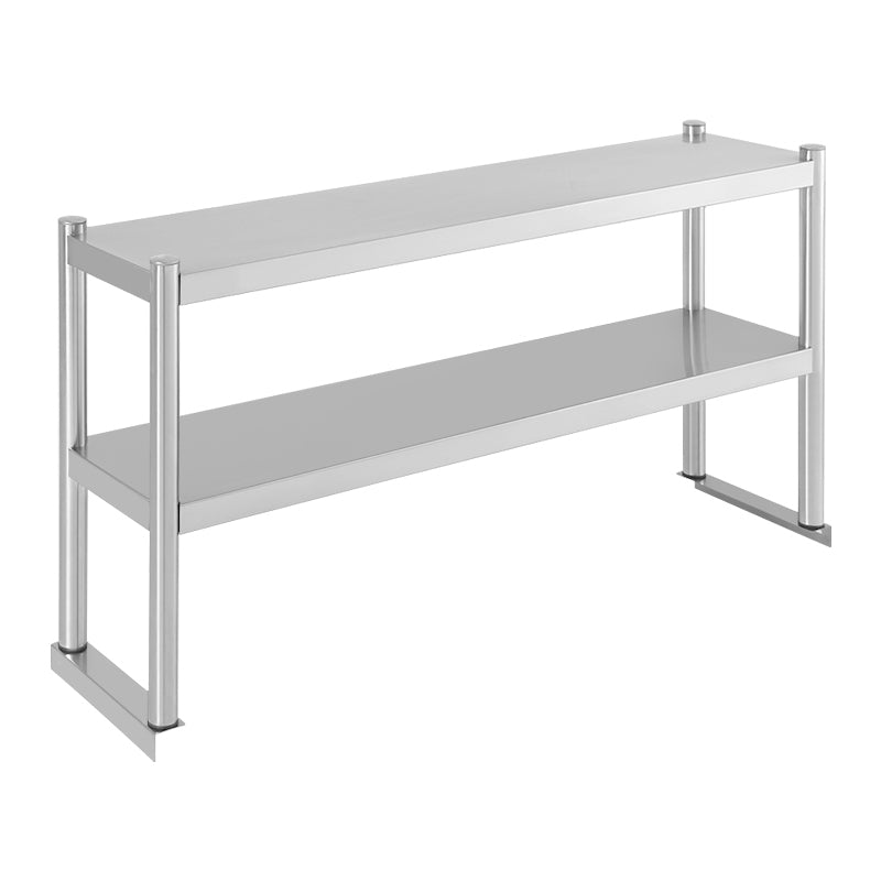 REPISA DE MESA DOBLE 180CM LARGO ACERO INOXIDABLE