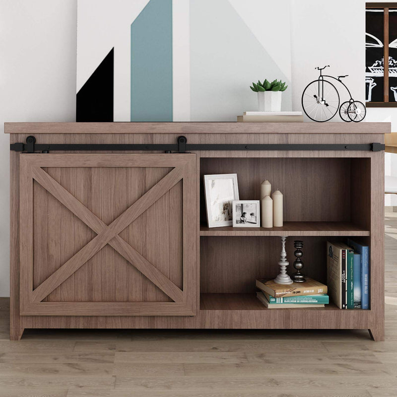 Kit de herrajes para puertas corredizas madera de montaje superior en forma de T