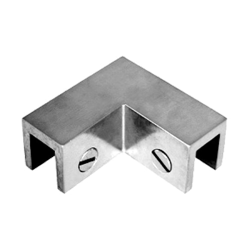 Union de vidrios a 90 grados sin perforacion.