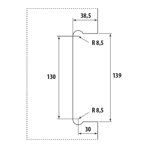 Cerradura pico de loro Brillante