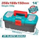 Caja de herramientas 14" de plástico TOTAL