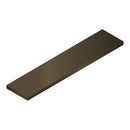 Platina decorativa 1". Espesor 2.3 mm Largo 5.85 mts. Material 6063-T5. Acabado Anonizado Bronce.