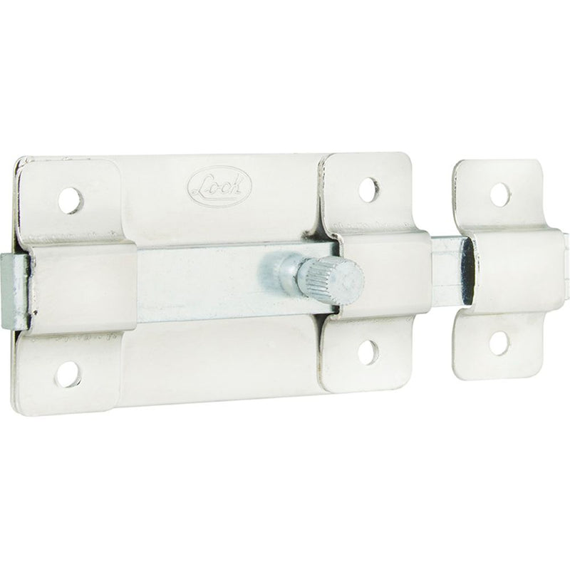 Picaporte pasador de sobreponer 12 cm níquel satinado Lock