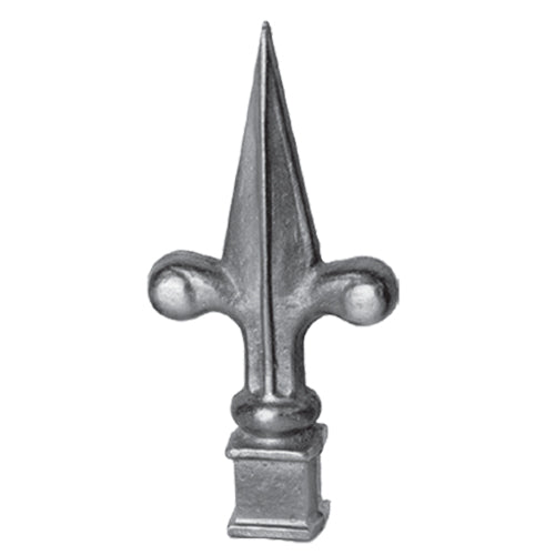 Lanza de base cuadrada 25mm x 140mm. Agujero 14mm.