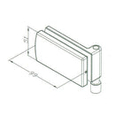 herraje guia Sistema Plegable. Satinada para vidrios 10-12 mm