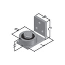 Chumacera superior diam. 70 mm. Con platina para atornillar.