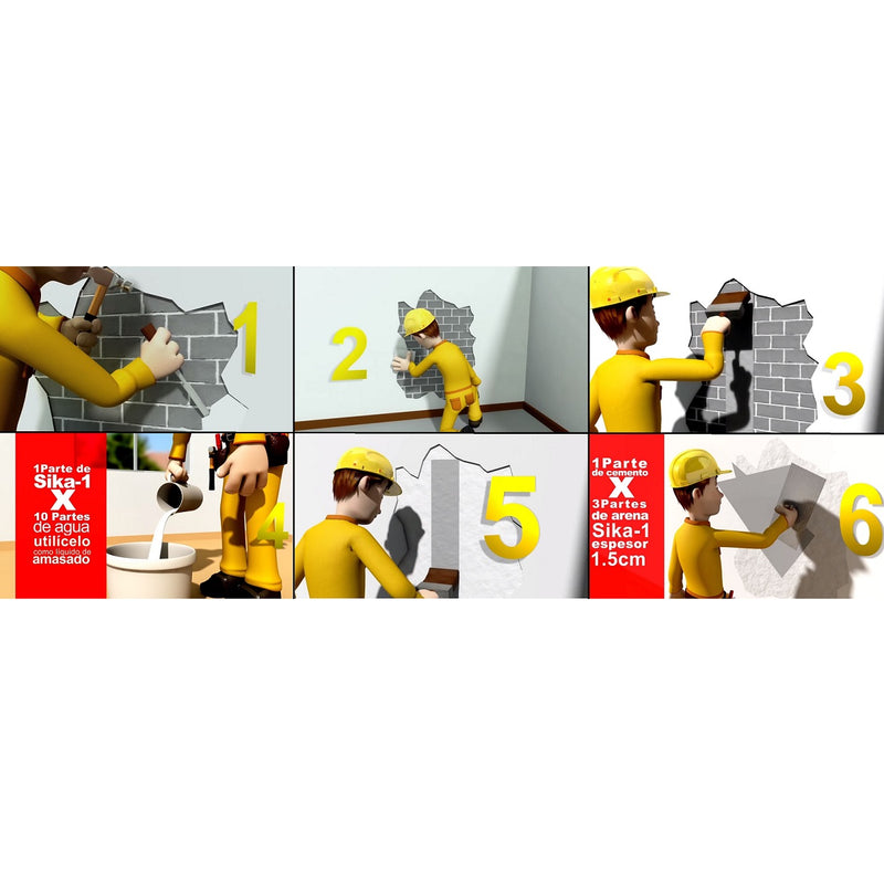 Impermeabilizante de morteros de 3.8kg. Sika-1