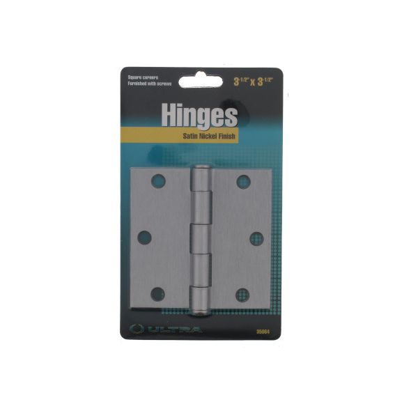 Bisagra de 3.5 "x 3.5" de acabado en cromo satinado para puertas