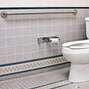 Barra seguridad p/baños Diam. 32 mm long 400 mm flanges p/atornillar tapas decor Acero inox satinado