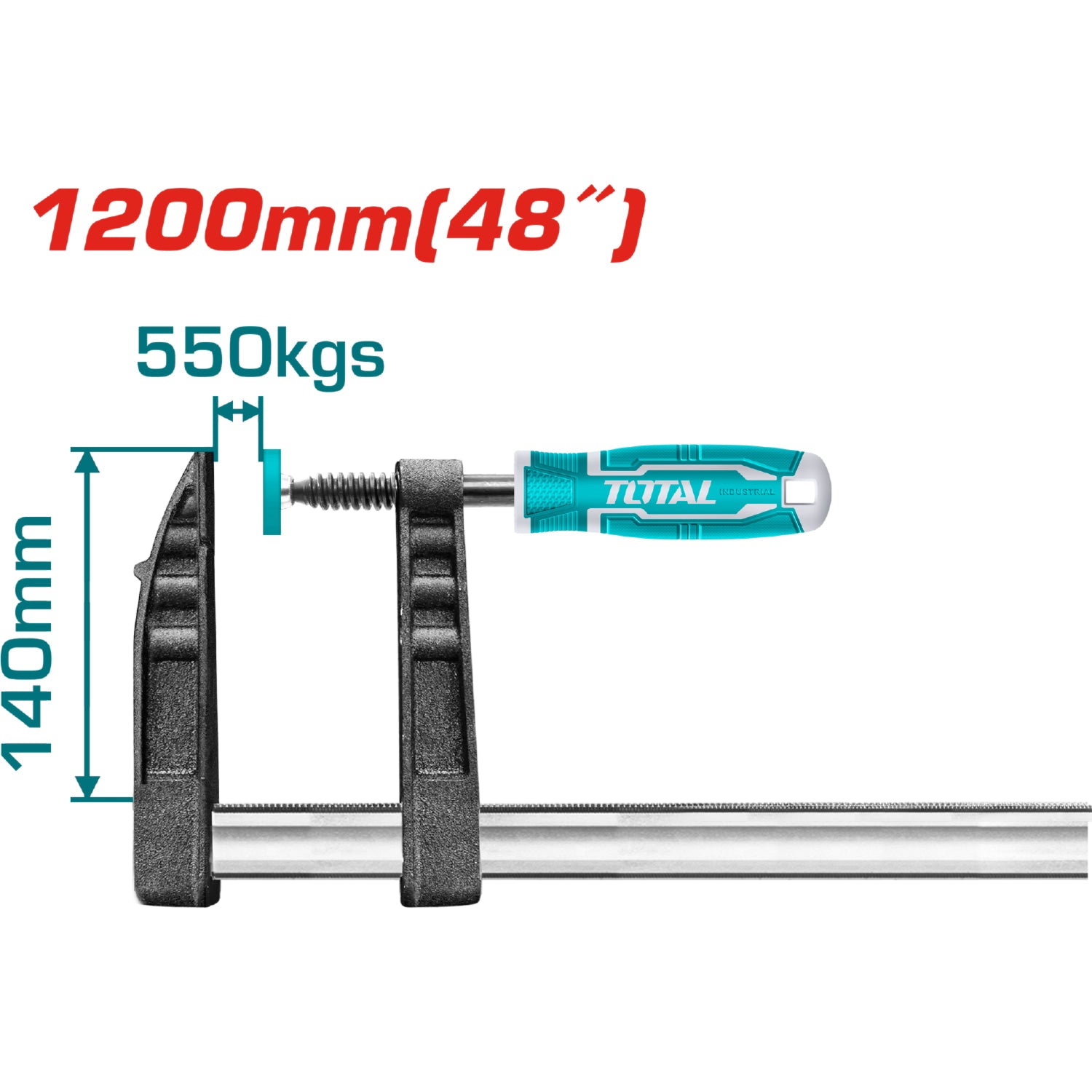 Sargento Pinza abrazadera tipo F 140x1200mm