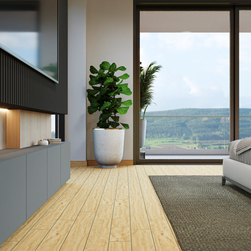 Piso SPC Maple 1220 x 180 x 5.5 mm con IXPE 10 pc. pack 2.2 m2