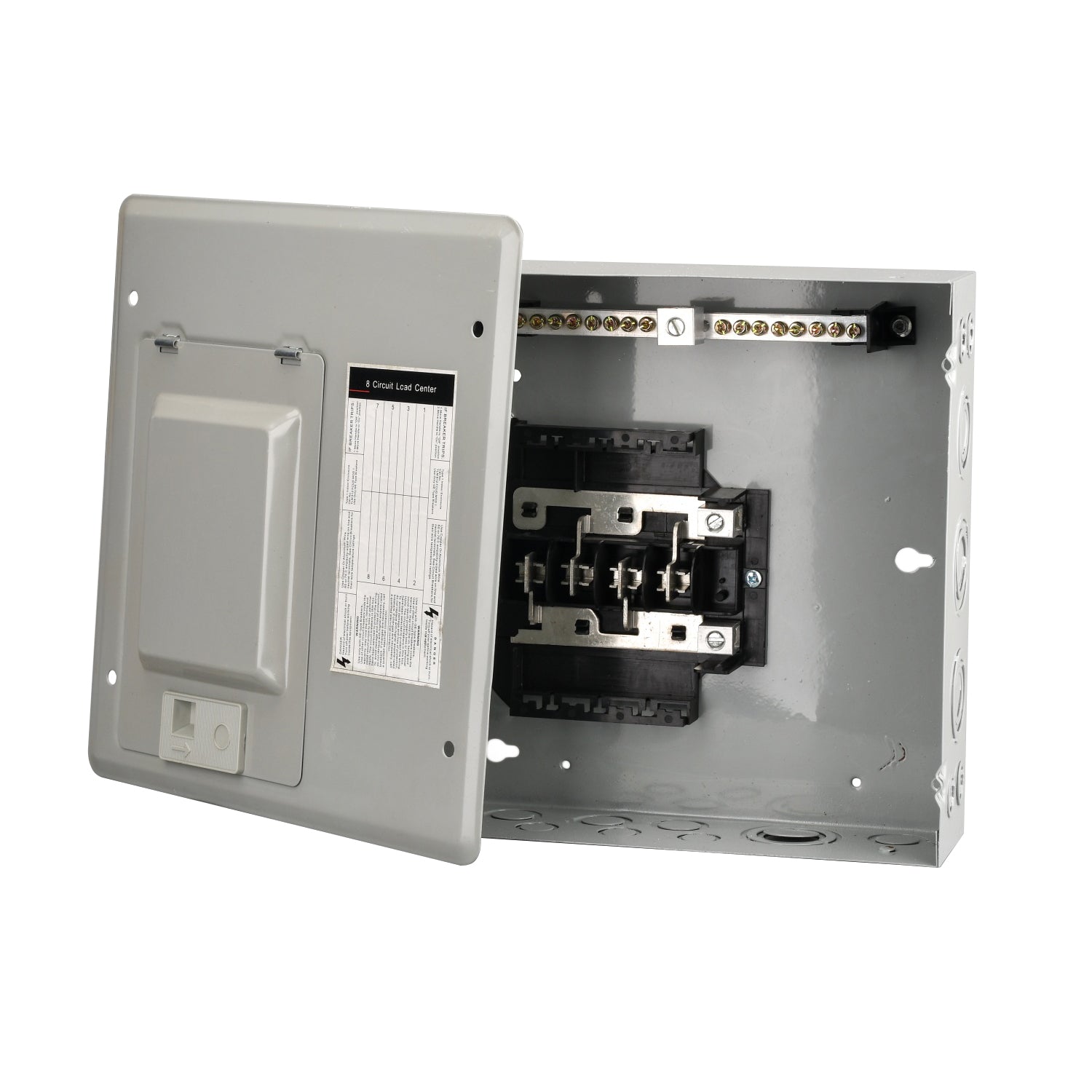 Panel Eléctrico Cajas de Distribucion o Carga para Breakers. Capacidad de Carga Total es 125 Amp - 8 Breakers.